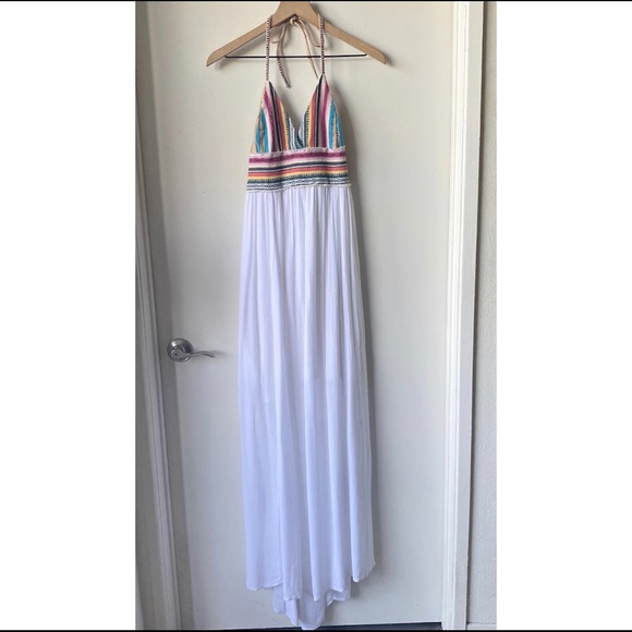 Elan Dresses & Skirts - Elan | Halter Boho Maxi Dress L